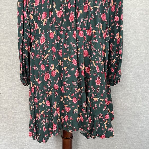 Free People Flower Fields Dress Size S  Ditsy Cottage Peasant Festival Oversized - Picture 6 of 14
